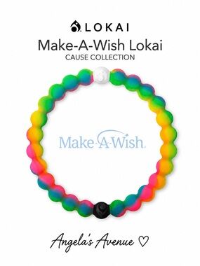 Lokai Bracelet "Make-A-Wish Cause" Multi Neon Color NEW